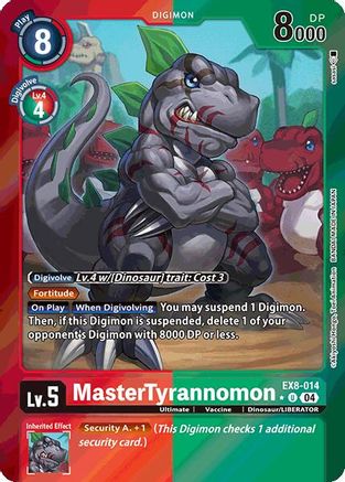 MasterTyrannomon [EX8-014] (Limited Foil) [Chain of Liberation] - Trinity Hobby