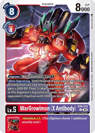 WarGrowlmon (X Antibody) [EX8-015] [Chain of Liberation] - Trinity Hobby