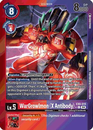 WarGrowlmon [EX8-015] (X Antibody) (Limited Foil) [Chain of Liberation] - Trinity Hobby