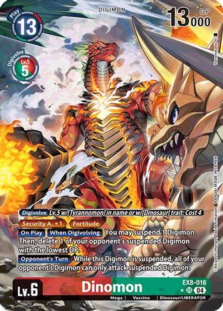 Dinomon [EX8-016] (Alternate Art) [Chain of Liberation] - Trinity Hobby