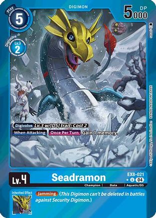 Seadramon [EX8-021] (Limited Foil) [Chain of Liberation] - Trinity Hobby
