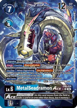 MetalSeadramon ACE [EX8-026] (Alternate Art) [Chain of Liberation] - Trinity Hobby