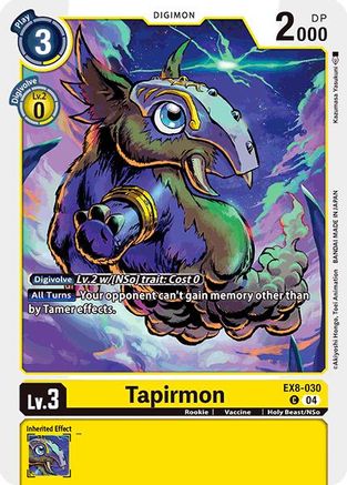 Tapirmon [EX8-030] [Chain of Liberation] - Trinity Hobby