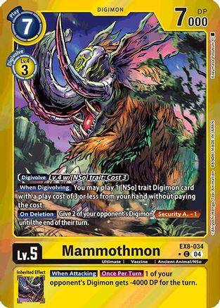 Mammothmon [EX8-034] (Limited Foil) [Chain of Liberation] - Trinity Hobby