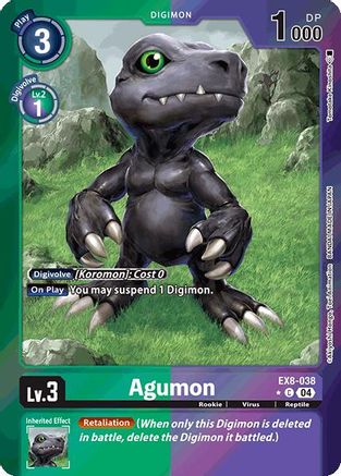 Agumon [EX8-038] - EX8-038 (Limited Foil) [Chain of Liberation] - Trinity Hobby