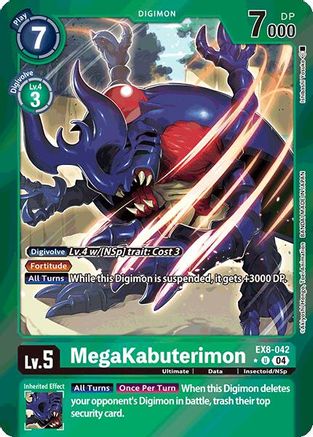 MegaKabuterimon [EX8-042] (Limited Foil) [Chain of Liberation] - Trinity Hobby