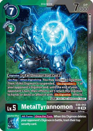 MetalTyrannomon [EX8-043] (Limited Foil) [Chain of Liberation] - Trinity Hobby