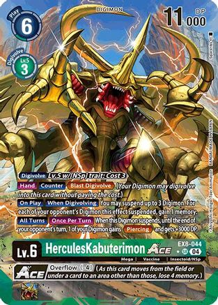 HerculesKabuterimon ACE [EX8-044] (Alternate Art) [Chain of Liberation] - Trinity Hobby