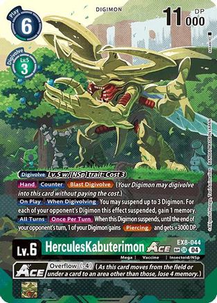 HerculesKabuterimon ACE [EX8-044] (Textured) [Chain of Liberation] - Trinity Hobby