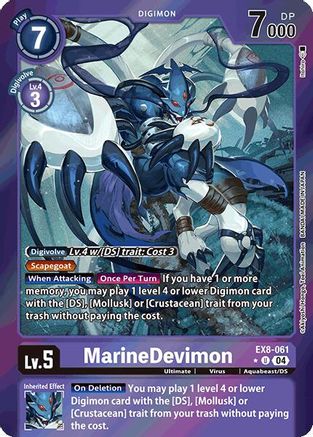 MarineDevimon [EX8-061] (Limited Foil) [Chain of Liberation] - Trinity Hobby