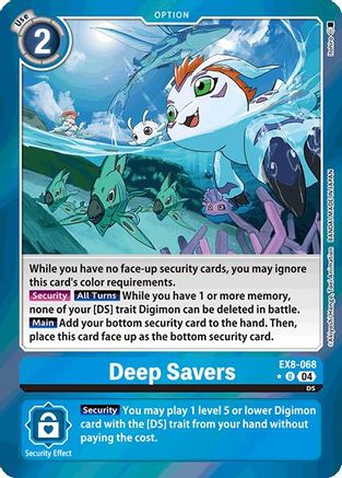 Deep Savers [EX8-068] (Limited Foil) [Chain of Liberation] - Trinity Hobby