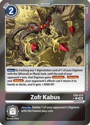 Zofr Kabus [EX8-070] (Limited Foil) [Chain of Liberation] - Trinity Hobby
