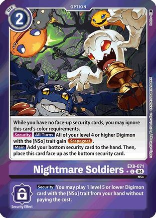 Nightmare Soldiers [EX8-071] (Limited Foil) [Chain of Liberation] - Trinity Hobby