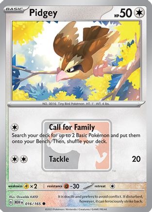 Pidgey (016/165) [League & Championship Cards] - Trinity Hobby