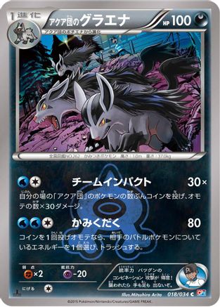 Team Aqua's Mightyena (Japanese)  018/034 - [CP1 Magma Gang vs Aqua Gang Double Crisis]