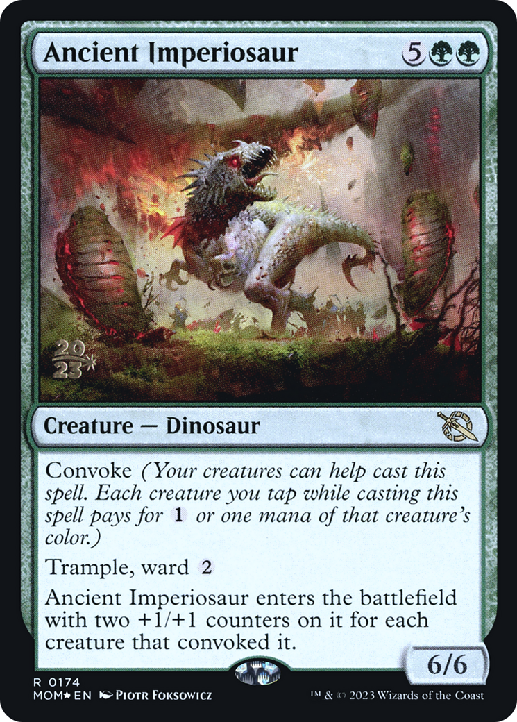 Ancient Imperiosaur [March of the Machine Prerelease Promos] - Trinity Hobby