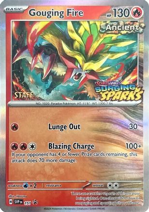 Gouging Fire (151) (Staff) [Scarlet & Violet: Black Star Promos] - Trinity Hobby