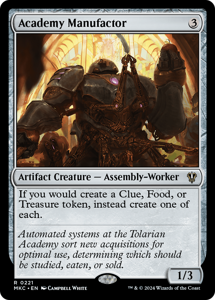 Academy Manufactor [Murders at Karlov Manor Commander] - Trinity Hobby