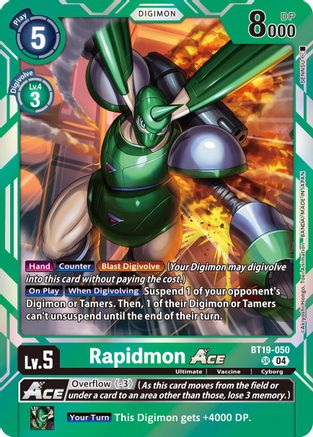 Rapidmon ACE [BT19-050] [Release Special Booster Ver.2.5] - Trinity Hobby