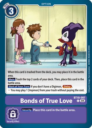 Bonds of True Love [BT19-097] [Release Special Booster Ver.2.5] - Trinity Hobby