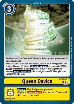 Queen Device [BT19-093] [Release Special Booster Ver.2.5] - Trinity Hobby