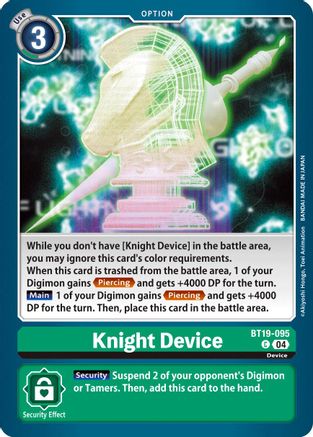 Knight Device [BT19-095] [Release Special Booster Ver.2.5] - Trinity Hobby