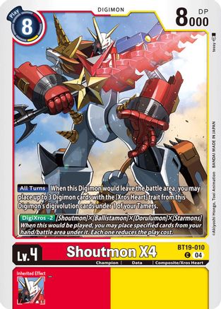 Shoutmon X4 [BT19-010] [Release Special Booster Ver.2.5] - Trinity Hobby