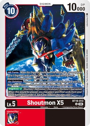 Shoutmon X5 [BT19-013] [Release Special Booster Ver.2.5] - Trinity Hobby