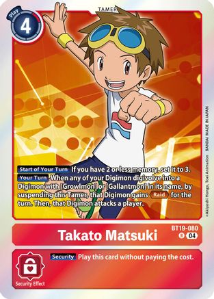 Takato Matsuki [BT19-080] [Release Special Booster Ver.2.5] - Trinity Hobby