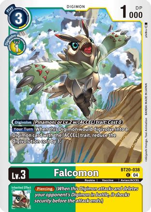 Falcomon [BT20-038] [Release Special Booster Ver.2.5] - Trinity Hobby