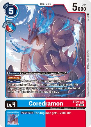 Coredramon [BT20-023] - BT20-023 [Release Special Booster Ver.2.5] - Trinity Hobby