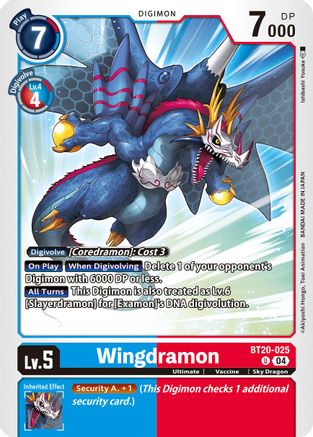 Wingdramon [BT20-025] [Release Special Booster Ver.2.5] - Trinity Hobby