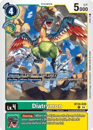 Diatrymon [BT20-039] [Release Special Booster Ver.2.5] - Trinity Hobby