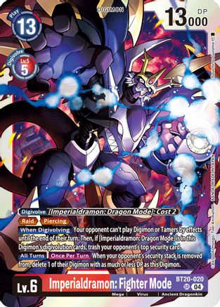 Imperialdramon: Fighter Mode [BT20-020] [Release Special Booster Ver.2.5] - Trinity Hobby