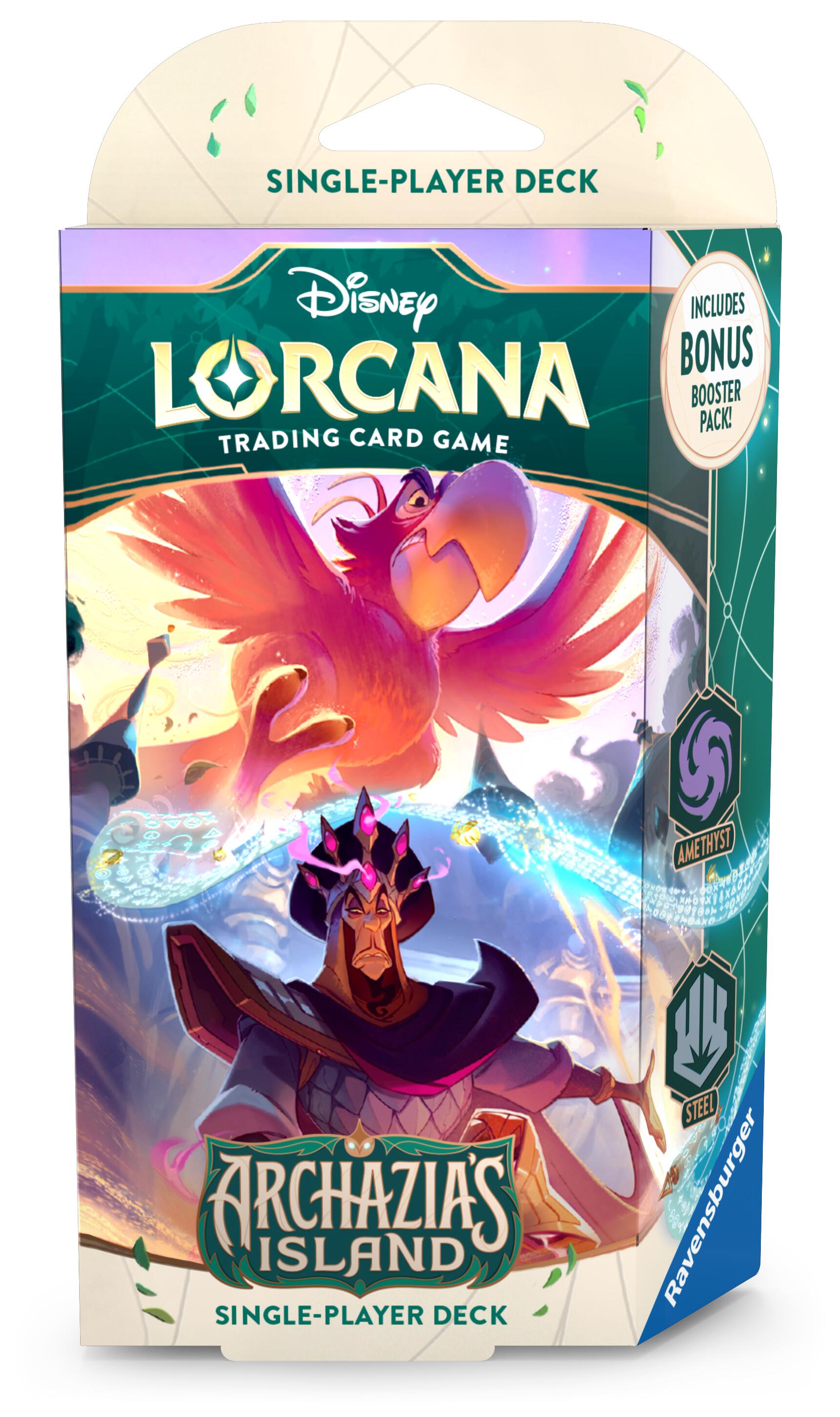 [Sale] Disney Lorcana: Archazia's Island - Starter Deck (Amethyst/Steel) - Trinity Hobby