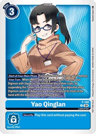 Yao Qinglan [P-168] (Store Tournament 2025 Vo.1 Participation Pack) [Promotional Cards] - Trinity Hobby