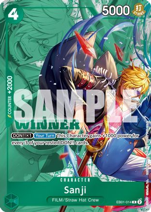 Sanji (Winner Pack 2025 Vol. 1) (EB01-014) - [One Piece Promotion Cards] Foil - Trinity Hobby