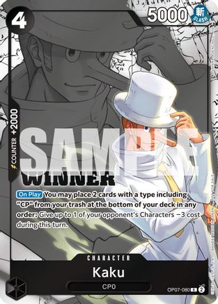 Kaku (Winner Pack 2025 Vol. 1) (OP07-080) - [One Piece Promotion Cards] Foil - Trinity Hobby