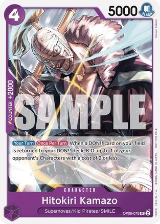 Hitokiri Kamazo (Tournament Pack 2025 Vol. 1) (OP06-076) - [One Piece Promotion Cards] - Trinity Hobby