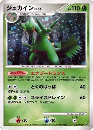 Sceptile (Japanese)  005/092 - [Intense Fight in the Destroyed Sky]