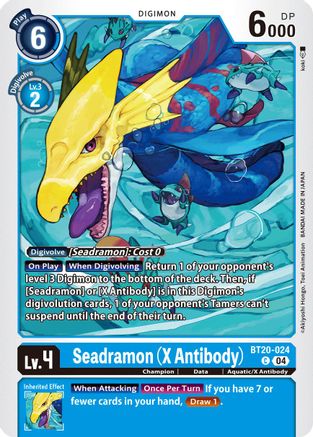 Seadramon [BT20-024] (X Antibody) [Release Special Booster Ver.2.5] - Trinity Hobby