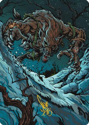 Ravager of the Fells Art Card (Gold-Stamped Signature) (AAINR-021) - [Art Series: Innistrad Remastered] - Trinity Hobby