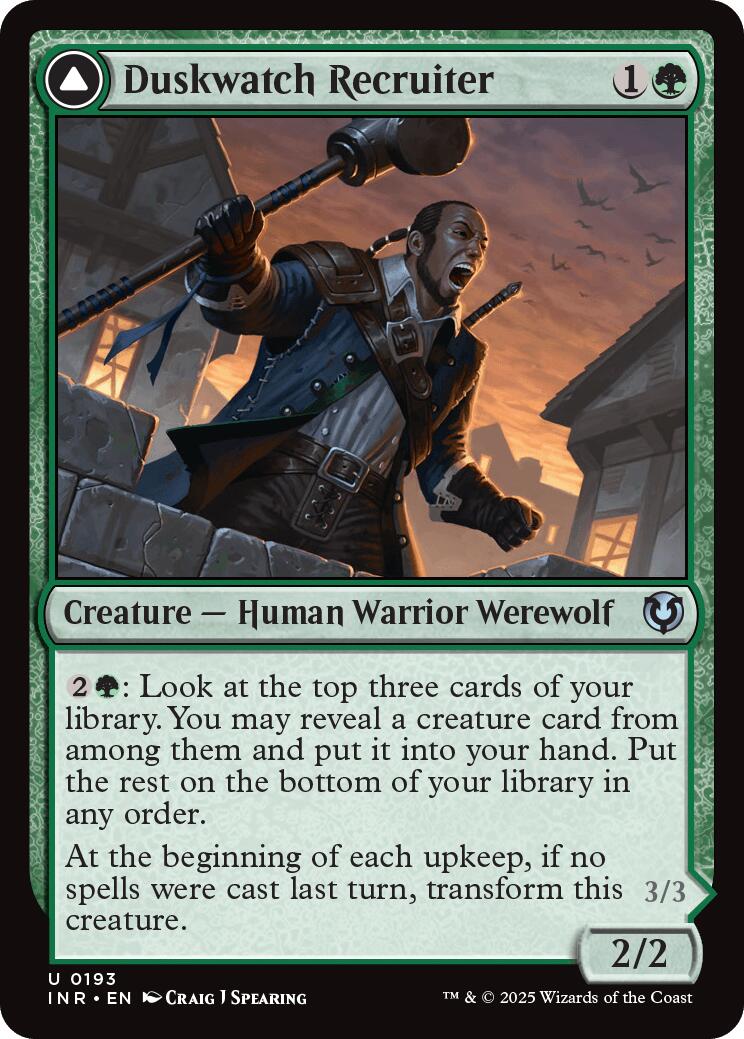 Duskwatch Recruiter // Krallenhorde Howler [Innistrad Remastered] - Trinity Hobby
