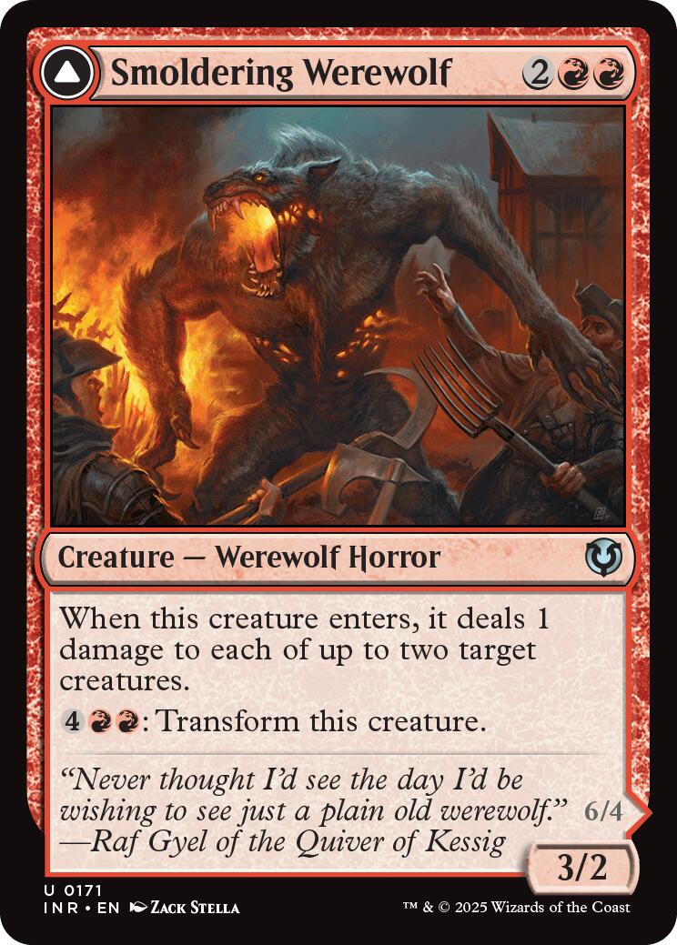 Smoldering Werewolf // Erupting Dreadwolf [Innistrad Remastered] - Trinity Hobby