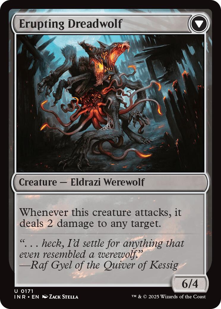 Smoldering Werewolf // Erupting Dreadwolf [Innistrad Remastered] - Trinity Hobby