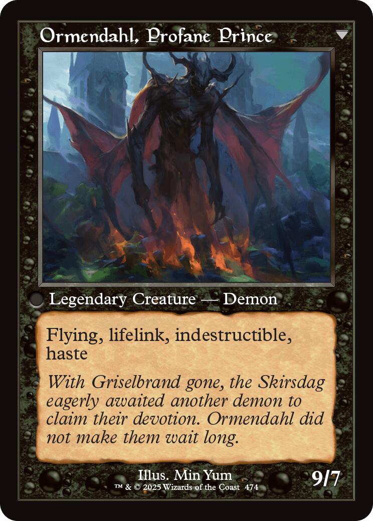 Westvale Abbey // Ormendahl, Profane Prince (Retro Frame) [Innistrad Remastered] - Trinity Hobby
