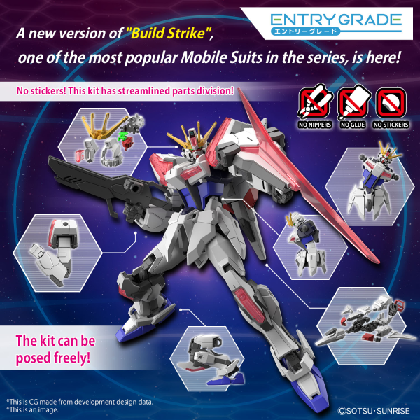 BANDAI ENTRY GRADE 1/144 BUILD STRIKE EXCEED GALAXY - Trinity Hobby