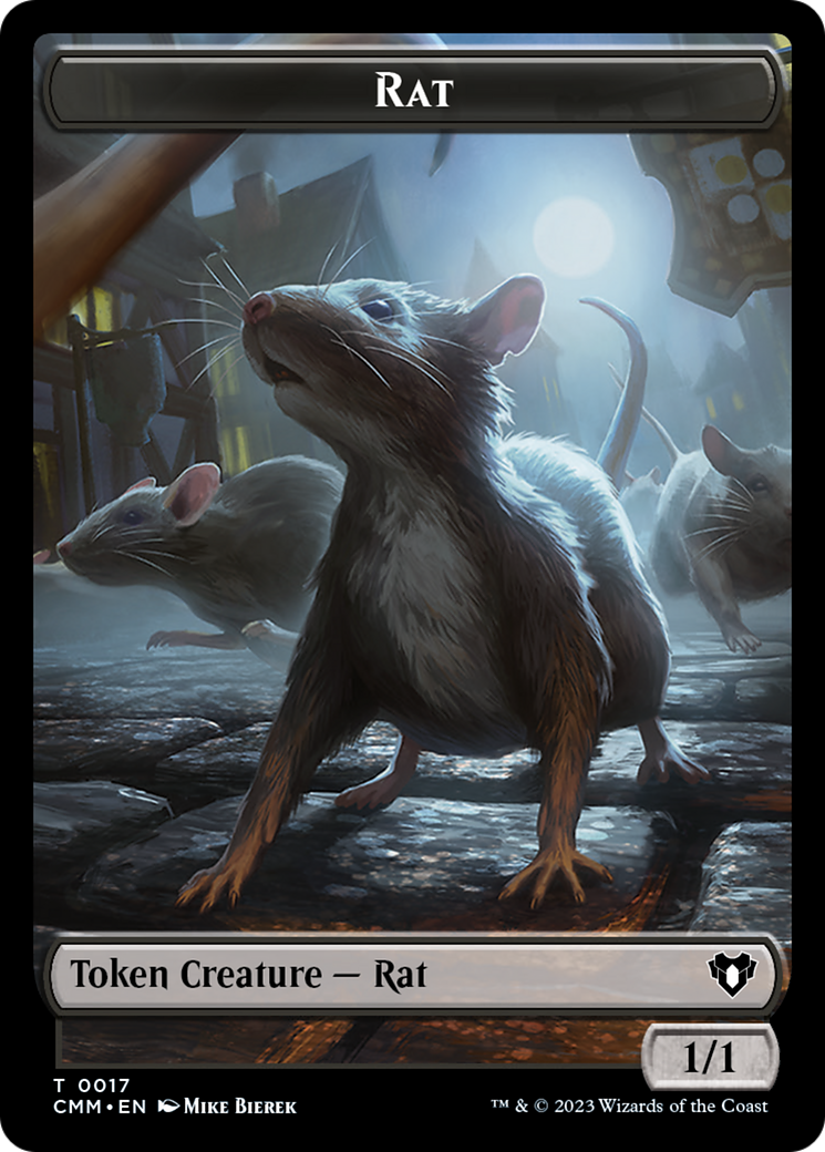 Eldrazi Spawn // Rat Double-Sided Token [Commander Masters Tokens] - Trinity Hobby