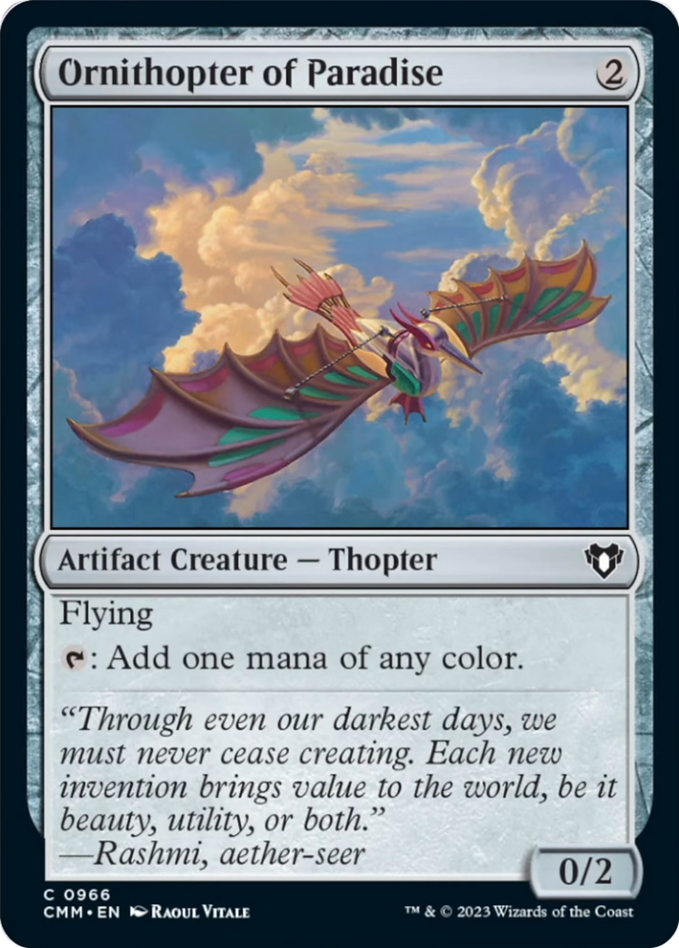 Ornithopter of Paradise [Commander Masters] - Trinity Hobby