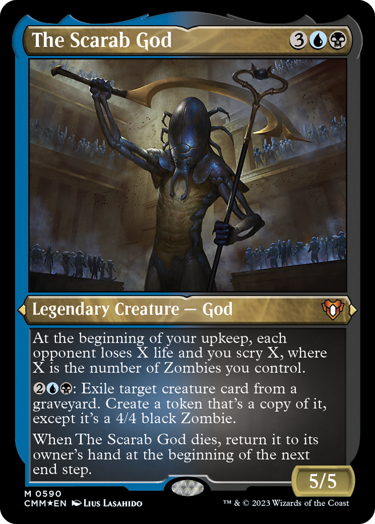 The Scarab God (Foil Etched) [Commander Masters] - Trinity Hobby